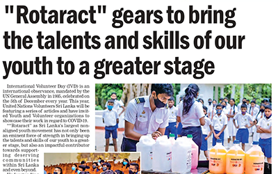 “Rotaract” gears to bring the talents and skills of our youth to a greater stage