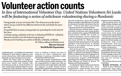 Volunteer action counts